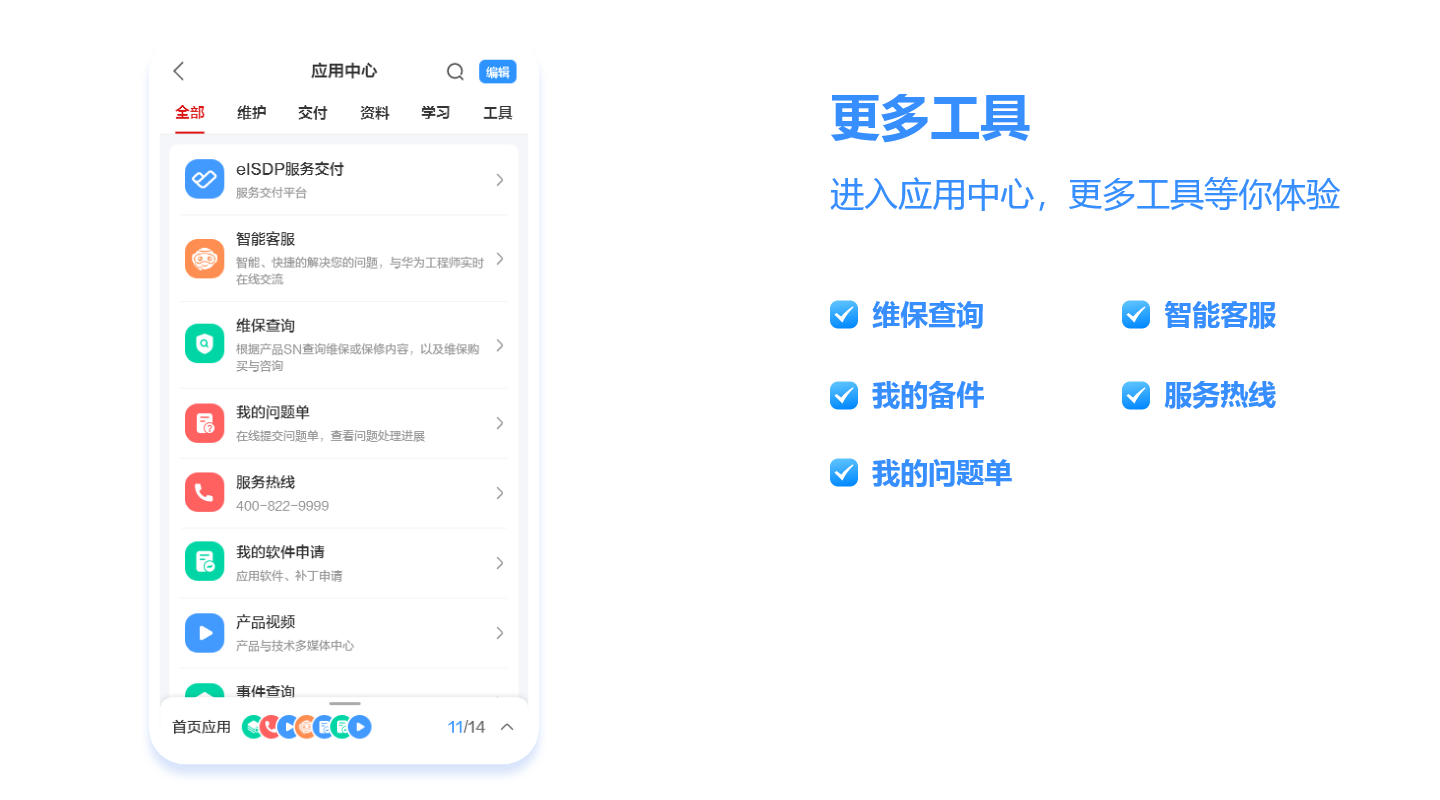 华为企业服务APP，一站式项目交付、维护作业、资料获取、社区交流